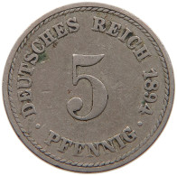 GERMANY EMPIRE 5 PFENNIG 1894 A WEAK STRUCK A #s109 0011 - 5 Pfennig