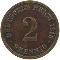 GERMANY EMPIRE 2 PFENNIG 1915 E #t036 0177 - 2 Pfennig