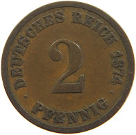 GERMANY EMPIRE 2 PFENNIG 1874 C #s109 0955 - 2 Pfennig