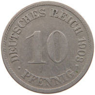 GERMANY EMPIRE 10 PFENNIG 1903 G #s109 1119 - 10 Pfennig