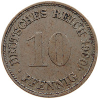 GERMANY EMPIRE 10 PFENNIG 1900 A #s109 0315 - 10 Pfennig