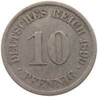 GERMANY EMPIRE 10 PFENNIG 1899 J #s109 0285 - 10 Pfennig