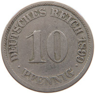 GERMANY EMPIRE 10 PFENNIG 1899 J #s109 1109 - 10 Pfennig