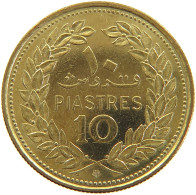 LEBANON 10 PIASTRES 1972 #s108 0373 - Libano