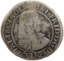 SCHLESIEN WÜRTTEMBERG ÖLS 6 KREUZER 1674 SP Sylvius Friedrich 1664-1697 #t036 0333 - Groschen & Andere Kleinmünzen