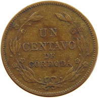 NICARAGUA CENTAVO 1937 #s102 0235 - Nicaragua