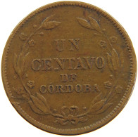 NICARAGUA CENTAVO 1937 #s102 0219 - Nicaragua