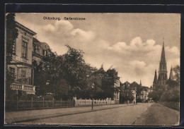 AK Oldenburg / Oldenburg, Gartenstrasse Mit Blick Zur Kirche  - Oldenburg