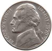 UNITED STATES OF AMERICA 5 CENTS 1970 D JEFFERSON #s110 0141 - 1938-…: Jefferson