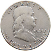 UNITED STATES OF AMERICA 1/2 HALF DOLLAR 1948 D FRANKLIN #s106 0031 - 1948-1963: Franklin