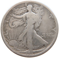 UNITED STATES OF AMERICA 1/2 HALF DOLLAR 1917 WALKING LIBERTY #s106 0041 - 1916-1947: Liberty Walking (Liberté Marchant)