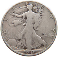 UNITED STATES OF AMERICA 1/2 HALF DOLLAR 1940 S WALKING LIBERTY #s106 0039 - 1916-1947: Liberty Walking (Liberté Marchant)