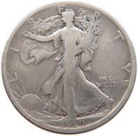 UNITED STATES OF AMERICA 1/2 HALF DOLLAR 1919 S WALKING LIBERTY #s106 0037 - 1916-1947: Liberty Walking (Liberté Marchant)