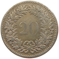 SWITZERLAND 20 RAPPEN 1850 GOLD PLATED #s110 0719 - 20 Rappen