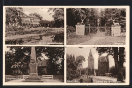 AK Rastede, Schloss, Hirschtor, Kriegerdenkmal Und Kirche  - Rastede