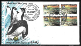 89 - Y&T 20 Australian Antarctic Territory Traité Sur L' Antarctique Sur Pli Illustré FDC Du 13.1.1972 Base DAVIS - Cartas & Documentos