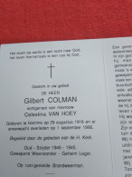 Doodsprentje Gilbert Colman / Hamme 29/8/1916 - 1/9/1995 ( Celestina Van Hoey ) - Religion & Esotérisme