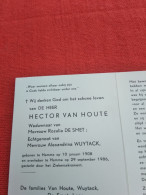 Doodsprentje Hector Van Houte / Hamme 10/1/1908 - 29/9/1986 ( Rozalia De Smet / Alexandria Wuytack ) - Religion & Esotericism