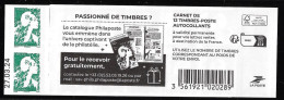 Marianne De L'Avenir Balez Carnet De Guichet Daté 27.03.24 "Passionné De Timbres ?" - Booklets