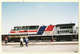 21658 / ⭐ Photographie 19.05.1992 AMTRAK 512 GARE La JUNTA Locomotive Train Etats Unis USA United States USA US Cptrain - Trains