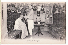 21726 / ⭐ Afrique Du Nord Petits Metiers Boutique De PERRUQUIER Coiffeur 1910s NEURDEIN 77T Algeria Algerij - Professions