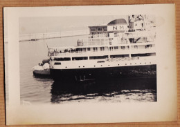 21588 / ⭐ ALGER Algérie Plage Arrière Bateau N.M 1950s Photographie Format CP 14x10 Cm - Boats