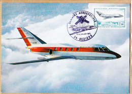21681 / ⭐ MYSTERE 20 Générale Aéronautique MARCEL DASSAULT Semaine Aérospatiale Juillet 1971 Cpavion Numérotée N°335 - 1946-....: Modern Era