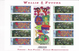 Wallis Et Futuna N°826/827 - Feuille Entière - Neufs ** Sans Charnière - TB - Ungebraucht