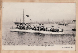 21546 / ◉ ⭐ (•◡•) L' ARC Destroyer Escadre Arrière Plan LA COURONNE Marine Nationale Guerre 1910s- BOUGAULT 454WW1 - Warships