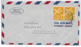 Curaçao 1948, NVPH LP74 Op Brief Naar VS (SN 3234) - Curacao, Netherlands Antilles, Aruba