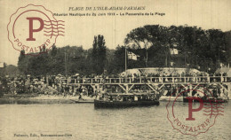 FRANCIA. FRANCE. Plage De L'Isle-Adam - Parmain Réunion Nautique Du 29 Juin 1913 - L'Isle Adam