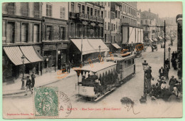 NANCY - RUE ST-JEAN - POINT CENTRAL (54) (TRAMWAY, ATTELAGES, ANIMÉE) - Nancy