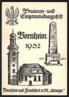AK Frankfurt, Brunnen Und Eingemeindungsfest Bornheim 1952, Wappen  - Frankfurt A. Main
