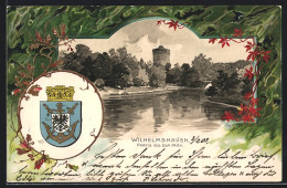 Passepartout-Lithographie Wilhelmshaven, Partie Aus Dem Park, Wappen  - Andere & Zonder Classificatie