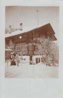 Zürich. Alte Foto-Postkarte Mit Einer Villa UndPersonen Im Vordergrund. Seltenes Winterbild!, Um 1909 - Zürich
