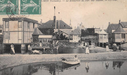 COURSEULLES-sur-MER (Calvados) - Le Restaurant Du Parc Aux Huîtres, Marc Chedeville - Algue Séchée - Voyagé  (2 Scans) - Courseulles-sur-Mer