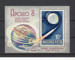 HONGRIE - Y&T Bloc N° 74** - MNH - Espace - Apollo 8 - Blocks & Sheetlets