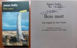 C1 James SALLIS - BOIS MORT Envoi DEDICACE Signed JOHN TURNER  PORT INCLUS FRANCE - Autres & Non Classés