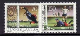 YUGOSLAVIA  1986 MICHEL NO: 2152-3  MNH - 1986 – México