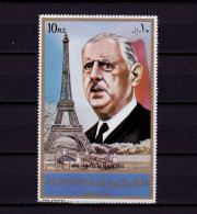 1972 Fujeira "Charles De Gaulle", Mi. 1158A, Series, Dim. Large 11x7 Cm, MNH - Fujeira