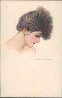 NANNI SIGNED SERIES 1910s ( 6 POSTCARDS ) WOMAN - N.308 (5837) - Nanni