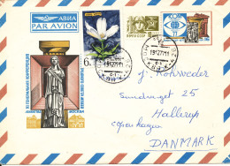 USSR Uprated Postal Stationery Cover Sent To Denmark 19-12-1977 - 1970-79