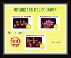 201 Equateur (ecuador) ** MNH Bloc ** - Orchidées Orchids Fleur Flowers Flower Fleurs - Equateur