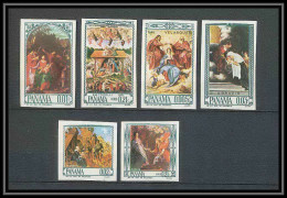 292c Panama ** MNH 434/437 + Pa TABLEAU (PAINTING) Dürer Rubens Velazquez Botticelli Non Dentelé Imperforate - Rubens