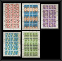 290 Panama ** MNH N° 432/433 + PA 400/402 Espace (space) Satellites ITALIENS Feuille Complete (full Sheet) - Zuid-Amerika