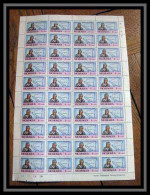 264 Nicaragua 1069 ** Mnh Mlindbergh Traversse De L'atlantique Nord Avions (Airplanes) Feuille Complete (full Sheet) - Avions