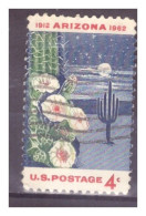 USA - 1962 - Cinquantenario Dell'ammissione Dello Stato Dell'Arizona Nella Confederazione - Used Stamps