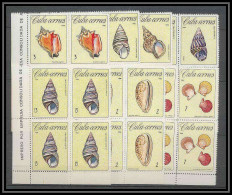 183b Cuba ** MNH N° 1009/1015 Coquillages Shell Shells Bloc 4 - Neufs