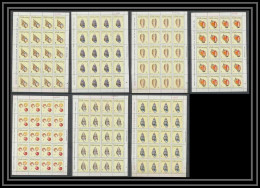 183 - Cuba ** MNH N° 1009/1015 Coquillages Shell Shells Feuilles (sheets) - Muscheln