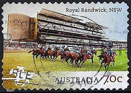 AUSTRALIA 2014 QEII 70c Multicoloured, Australian Racecourses - Royal Randwick NSW Self Adhesive Stamps FU - Usati